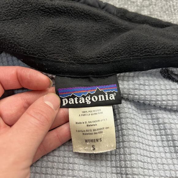 Patagonia Jacket Womens Small Black R Regulator Fleece Full Zip Mesh Lined Warm - Picture 7 of 12